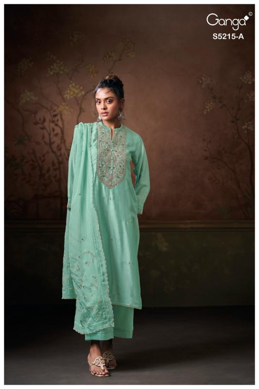 Ganga breaeka 5215 dress materials wholesale
